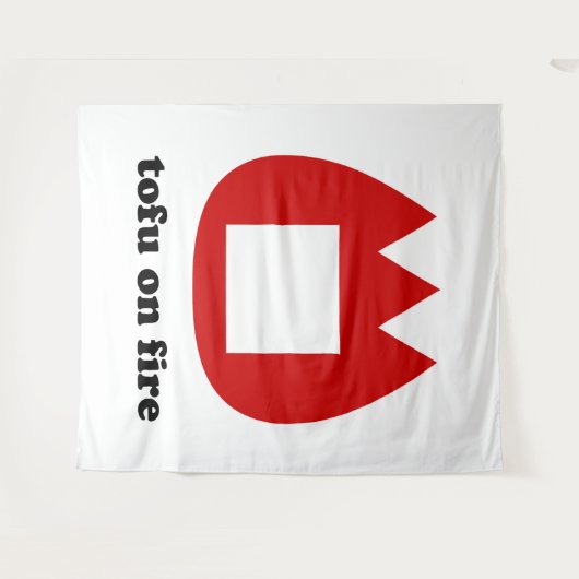 Tenture 📛 tofu on fire (Devant (Horizontal))