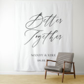 Tenture Together Forever Wedding Backdrop | Ceremony (En situation)