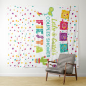 Tenture Toile de douche Fiesta Couples - WH (En situation (horizontale))