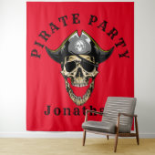 Tenture Toile de fond d'anniversaire sur le thème des pira (En situation)