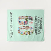 Tenture Toile de fond de collage photo à l'occasion de la  (Devant (Horizontal))