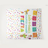 Tenture Toile de fond de douche Fiesta Couples - Piñata WH (Devant (Horizontal))