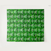 Tenture Toile de fond de fête de jardin Mur Vert avec pas (Devant (Horizontal))