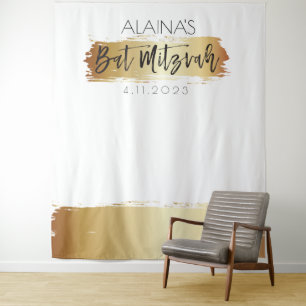 Tenture Toile de fond de fête pour photomaton de Bat Mitzv