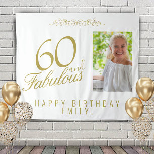 Tenture Toile de fond de photo pour 60 ans et fabuleux ann