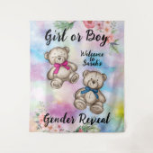 Tenture Toile de fond de révélation de genre (Devant)