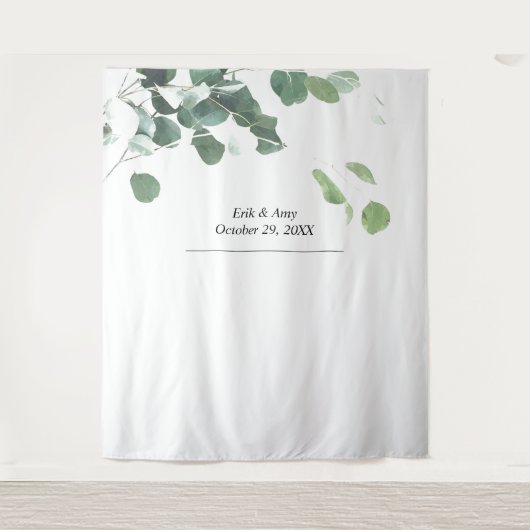 Tenture toile de fond mariage, photo prop, cabine photo, f (Devant)