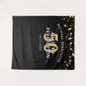 Tenture Toile de fond pour 50e anniversaire VIEILLI À POIN (Devant (Horizontal))