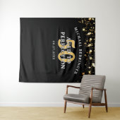 Tenture Toile de fond pour 50e anniversaire VIEILLI À POIN (En situation (horizontale))