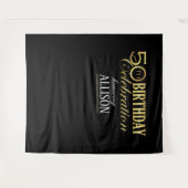 Tenture toile de fond pour célébration d'anniversaire 50 a (Devant (Horizontal))