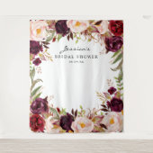 Tenture Toile de fond pour douche de mariée florale Bourgo (Devant)