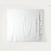 Tenture Toile de fond pour entrée de mariage moderne | Écr (Devant (Horizontal))