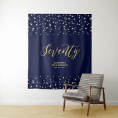 Tenture Toile de fond pour fête d'anniversaire des 70 ans (En situation)