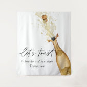 Tenture Toile de fond pour la fête d'engagement des couple (Devant)