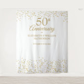 Tenture Toile de fond pour photo de noces d'or pour le 50e (Devant)