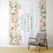 Tenture Toile de fond pour photobooth extra large avec fle (En situation)