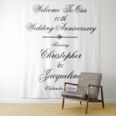 Tenture Toile de fond pour Photomaton chic pour les 10 ans (En situation)