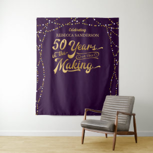 Tenture Toile de fond pour photos d'anniversaire 50 ans vi