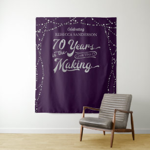 Tenture Toile de fond pour photos d'anniversaire 70 ans Vi