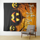 Tenture Toile de fond pour photos de citrouilles d'Hallowe (En situation (horizontale))