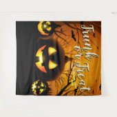 Tenture Toile de fond pour photos de citrouilles d'Hallowe (Devant (Horizontal))