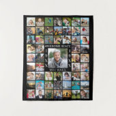 Tenture Toile de fond pour un collage photo d'anniversaire (Devant)