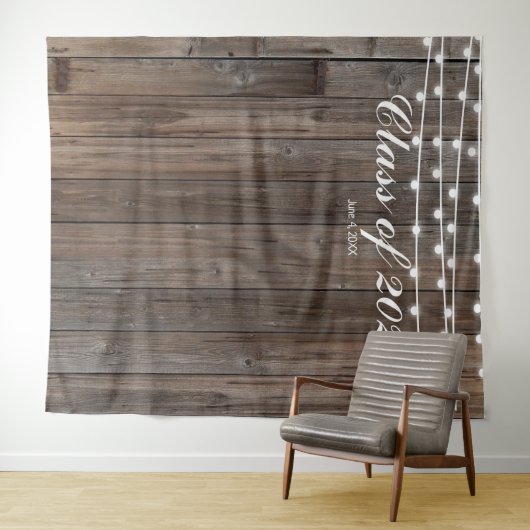 Tenture Toile en bois rustique - Pays Ouest (En situation (horizontale))