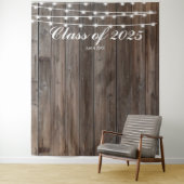 Tenture Toile en bois rustique - Pays Ouest (En situation)