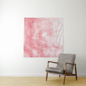 Tenture Toile rouge métallique : Elégance de la brosse. (En situation (horizontale))