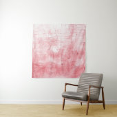 Tenture Toile rouge métallique : Elégance de la brosse. (En situation)