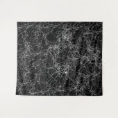 Tenture Toiles d'araignée noires et argentées Fête chic d' (Devant (Horizontal))