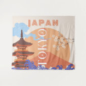 Tenture Tokyo Japan Travel Art (Devant (Horizontal))