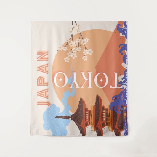 Tenture Tokyo Japan Travel Art (Devant)