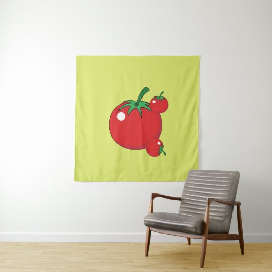 Tenture Tomate Rouge (En situation)