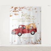 Tenture Tomber dans l'amour Baby shower arrière-plan (Devant)