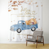 Tenture Tomber dans l'amour Baby shower arrière-plan (En situation)