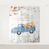 Tenture Tomber dans l'amour Baby shower arrière-plan (Devant)