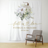 Tenture Tomber dans l'amour Citrouille Mariage arrière-pla (En situation)