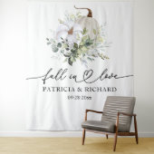 Tenture Tomber dans l'amour Citrouille Mariage arrière-pla (En situation)