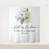 Tenture Tomber dans l'amour Citrouille Mariage arrière-pla (Devant)