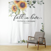 Tenture Tomber dans l'amour tournesols Mariage arrière-pla (En situation)