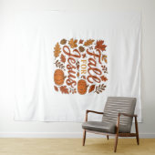 Tenture Tomber Pour Jésus Automne Citrouille Foi Chrétienn (En situation (horizontale))