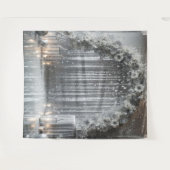Tenture Tons gris joli Arche florale (Devant (Horizontal))
