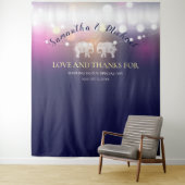 Tenture TONS OF LOVE/Éclairage de nuit éléphant Mariage pe (En situation)