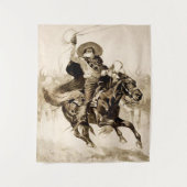 Tenture "Toro Toro" A Vaquero Roping a Steer (Devant)