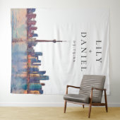 Tenture Toronto Skyline Wedding Photo Backdrop (En situation (horizontale))
