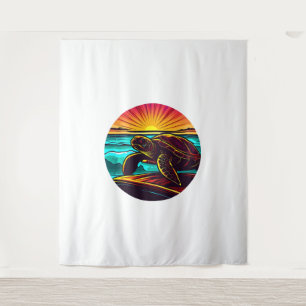 Tenture Tortue au coucher du soleil, Inspirer la conceptio