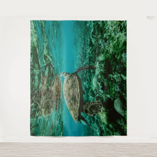 Tenture Tortue bleue (Devant)