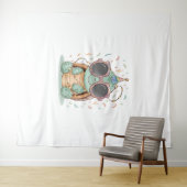 Tenture Tortue cool (En situation (horizontale))