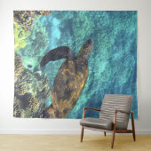 Tenture tortue de mer (En situation (horizontale))